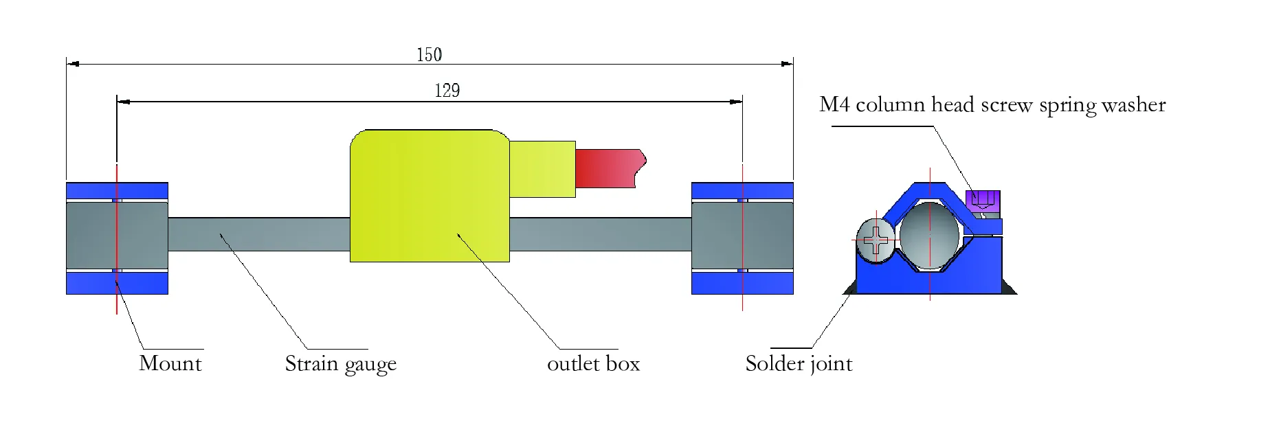Inteligentny tensometr z drutem wibracyjnym (model powierzchniowy) JMZX-212HAT/HB zdjęcie 8